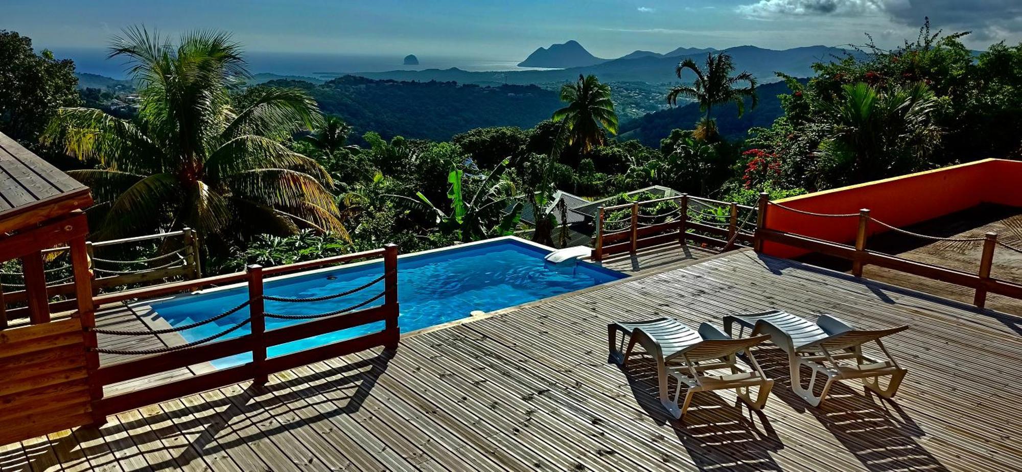 Villa Cosaroe 6-14 Pers Piscine Et Superbe Vue Mer Panoramique Riviere-Salee Екстериор снимка
